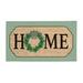 East Urban Home Wreath 28" x 16" Non-Slip Outdoor Door Mat Coir, Rubber in Brown/Green | Wayfair 29E3508D7ED04A6C859F21B8C61A84AE
