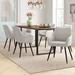 Wade Logan® Bhagirath 6 - Person Dining Set Wood/Upholstered/Metal in Brown | 30 H x 31.5 W x 71 D in | Wayfair CA4DD0877C234C7EAEEFED35042D271B