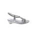 London Fog Wedges: Silver Shoes - Women's Size 7 1/2