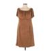 Chico's Casual Dress - Popover: Brown Dresses - Women's Size Large