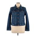 Ann Taylor LOFT Denim Jacket: Blue Jackets & Outerwear - Women's Size X-Large