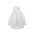 H&M Denim Jacket: White Grid Jackets & Outerwear - Kids Girl's Size 6