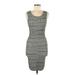 Guess Casual Dress - Sheath: Gray Grid Dresses - Women's Size Medium