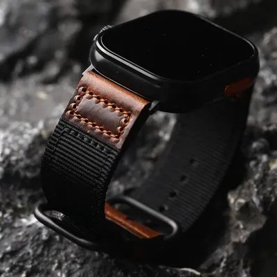 Geflochtenes Nylonarmband für Apple Watch 49 mm, 45 mm, 44 mm, 42 mm, 41 mm, 42 mm, Ultra 2 S9 S8, Image