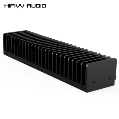 Aluminium Kühler Kühlkörper platte für Verstärker Chassis Gehäuse Audio gehäuse Kühlkörper Kühlung 300*50 h67mm h85mm h90mm Kühler Image