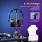 RGB-Gaming-Kopfhörer ständer mit 2 USB 3. 0 Hub-Anschlüssen 2 Typc-C-Anschluss, Kopfhörer halter für Desktop-PC-Spiel Kopfhörer zubehör