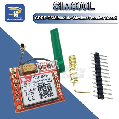 Kleinste SIM800L GPRS GSM Modul Kit MicroSIM Karte Core BOard Quad-band TTL Serielle Port Mit die Image