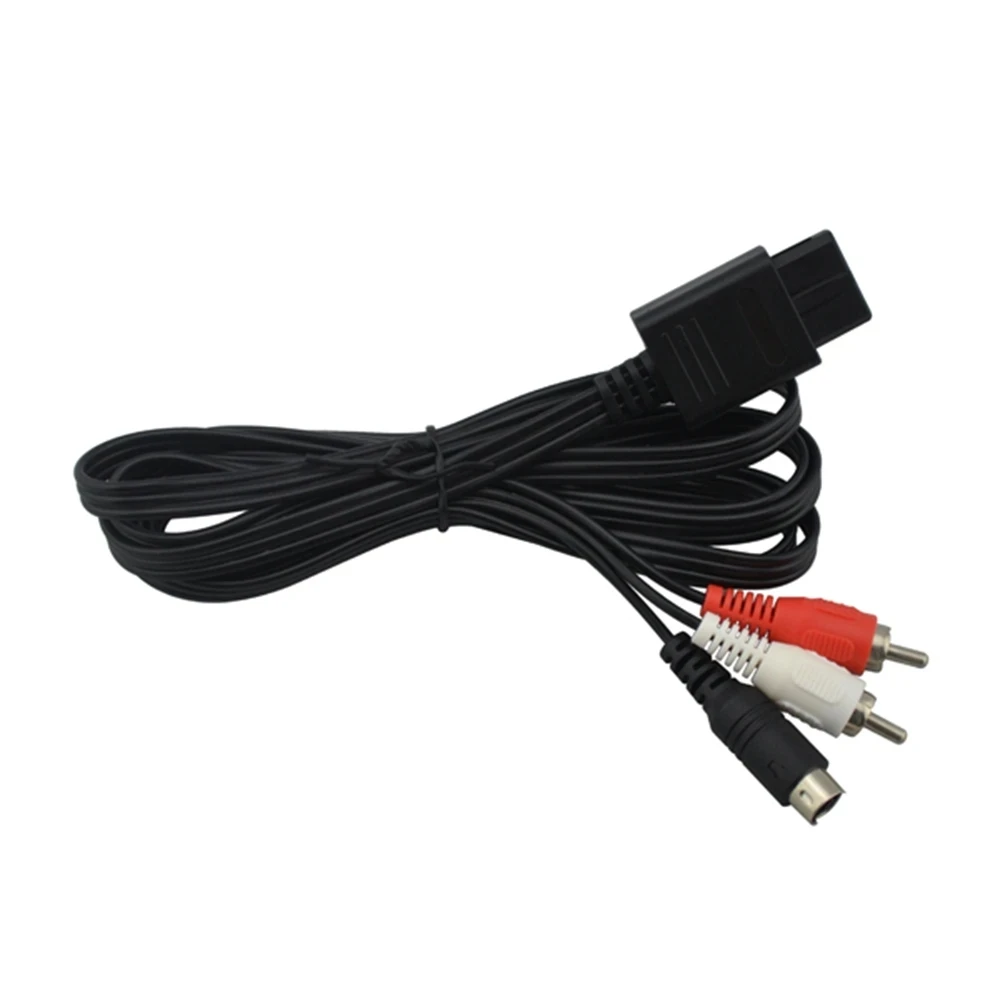 Neues S-VIDEO-Kabel für Nintendo SNES N64 GameCube SVHS Rot Weiß S-Video S-VHS Image