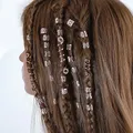 28 stücke Haar geflecht Dread lock Ringe Set Haar Styling Perlen Haarnadeln für Frauen Spiral Haar