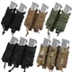 9mm Pistole Magazin tasche taktische Doppel Triple Mag Beutel Molle Open Top Magazin tasche für