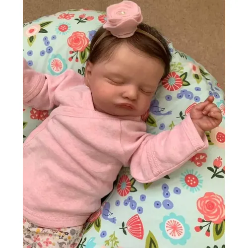Npk 49cm bereits bemalte neugeborene Baby puppe Rosalie Neugeborene wieder geborene Puppe Hand farbe