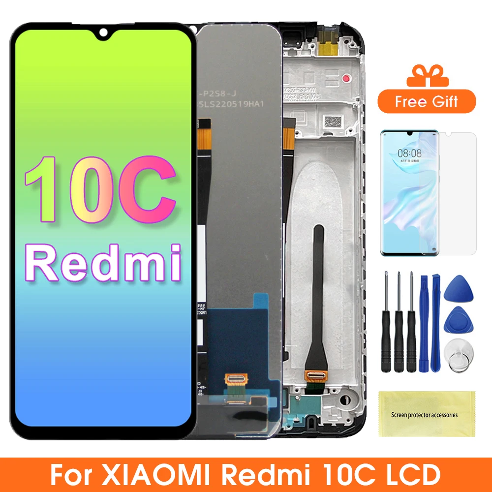 6,71 "Bildschirm für Xiaomi Redmi 10C LCD Display Touchscreen Digitizer Montage Für Redmi 10C 220333 Montage des Display-Bildschirms von QAG Image