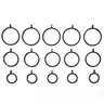 10 Stück gut verarbeitet 5 Größen schwarz Metall Vorhang ringe Auf hänge ringe weit verbreitet für