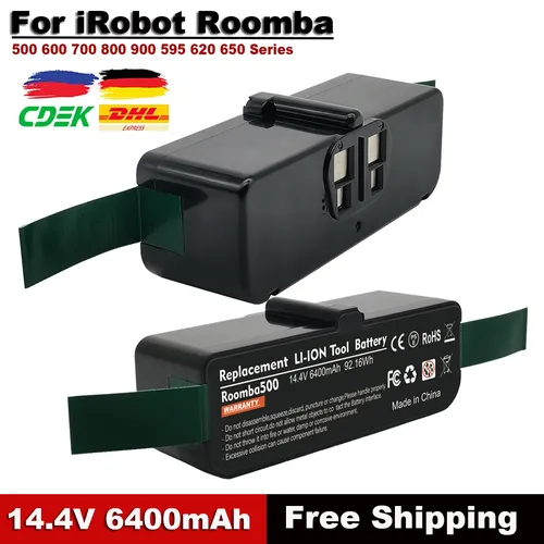 14 4 V 6 4 Ah Batterie für Irobot Roomba Akku für Irobot Roomba