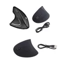 Souris verticale ergonomique noire 2 4 GHz pour gaucher pour ordinateur portable PC