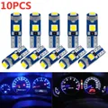 Ampoule Led T5 pour intérieur de voiture Canbus 12V W3W W1.2W indicateur de réchauffement lampe