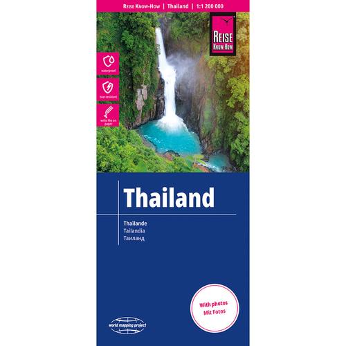Reise Know-How Landkarte Thailand (1:1.200.000). Thailande. Tailandia, Karte (im Sinne von Landkarte)