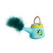 Watering Can Cat Feather Toy, Small, Blue