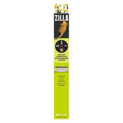 Zilla 24K Goldn Graffiti Print Terrarium Background Screen, 30" L X 12" W