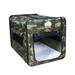 Foldable Soft Crate in Forest Green Camo for Dogs, 43" L X 28" W X 32" H, X-Large