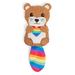 Otter Heart Plush Dog Toy, X-Small, Multi-Color