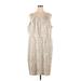 Calvin Klein Casual Dress - Slip dress: Silver Marled Dresses - Women's Size 24