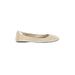 Brooks Brothers Flats: Ivory Solid Shoes - Women's Size 9 1/2