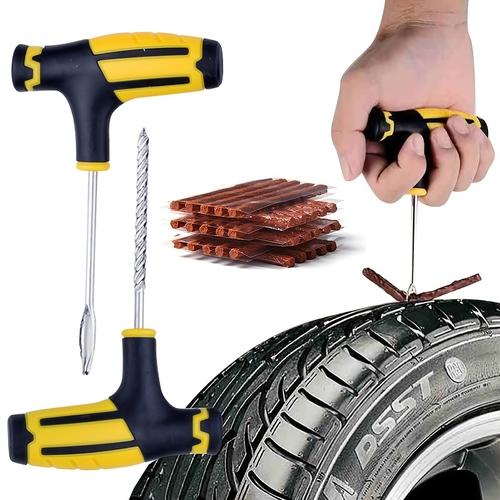 Car Tire Repair Kit, Tubeless Tire Piercing Repair Kit, Nail Tool Set, Drag Replacement Tool, Motorcycle Repair Tool