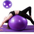 1pc Thick Yoga Ball, Explosion-proof Inflatable Yoga Fitness Ball, Pvc Yoga Ball For Home & Gym Use