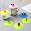 2/3/6pcs Creative Silicone Cup Cover With Leak-proof And Dustproof Design, Suitable For Ceramic Tea Cup And Water Cup, Sealed Bowl Lid For Multi-purpose Use And Fresh-keeping