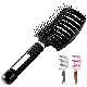 1pc Professional Curved Detangling Comb For Fast Drying And Styling, Curved Vented Hair Brush, Massage Hair Comb