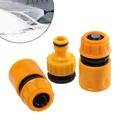 3pcs Watering Hose Abs Plastic Quick Connector 4-point Water Pipe Hose Joint Adapter Extender Set Garden Irrigation Hose