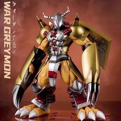Anime Digimon Adventure War Greymon Figure Greymon Action Figures 21CM PVC Statue Desktop Decoration