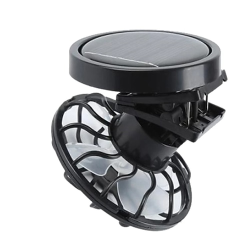 Solarbetriebener Clip-On-Ventilator – Mini-Kühlventilator für Bergcamping und Hutmontage im Sommer Image