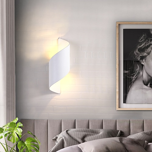 15 W wetterfeste Außenwandleuchte 10,9 Zoll große moderne LED-Wandleuchte Schwarzgold / Weißgold-Aluminiumguss Wandfluter für Veranda Garten Korridor Balkon Landschaft AC85-265V Image