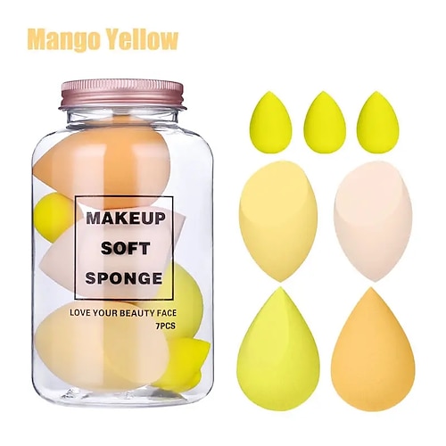 Beauty Egg Set Makeup Puff 7 Sets in Treibflasche Wattepad Puderquaste weich