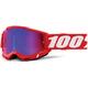 100% Accuri II Extra Motocross Brille, weiss-rot
