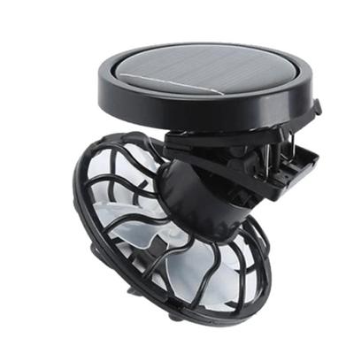 Solar Powered Clip-On Fan – Mini Cooling Fan for Mountain Camping and Hat Mount Use in Summer