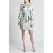 Amasya Floral Long Sleeve Faux Wrap Minidress