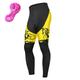 21Grams Women's Bike Pants Bike Bottoms Mountain Bike MTB Road Bike Cycling Sports Graphic 3D Pad Breathable Quick Dry Moisture Wicking Violet Yellow Spandex Clothing Apparel Bike Wear