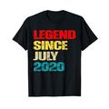 4 Years Old Legend Since Juni 2020 4th Of Juli Birthday T-Shirt