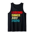 4 Years Old Legend Since Juni 2020 4th Of Juli Birthday Tank Top