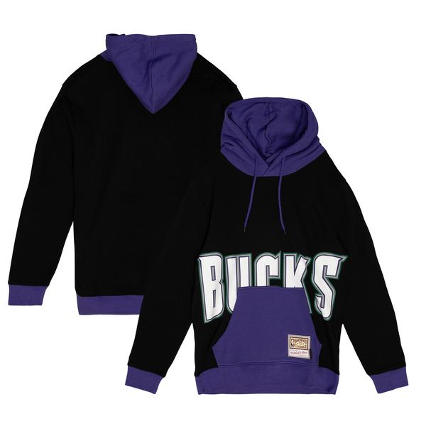 mens-mitchell---ness-black-milwaukee-bucks-hardwood-classics-big-face-5.0-pullover-hoodie/