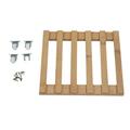2024 Roller Flower Stand Bamboo Movable Prevent Scratches Plant Stand with Wheels for Mobile Garden Pot Heavy Plants