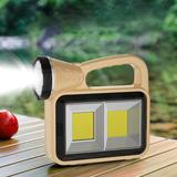 Camping Essentials Portable Camping Lamp Flashlight Rechargeable LED Light Source Lamp LED Side Light Solar Power Supply Three Light Sources Multiple Lighting Modes Camping Accessories
