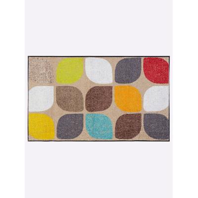 Fußmatte SALONLOEWE Gr. 5, bunt (taupe, bunt), B:60cm H:7mm L:180cm, Polyamid, Polyamid, Teppiche Image