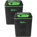 Vhbw - 2x Batteries compatible avec Greenworks GD80ST, GD80SB, GD80LM53, GD80LM51SP 2000mAh, 80V,