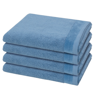 Möve Premium 4er Set Handtuch Cornflower Grau Image