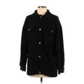 Shein Faux Fur Jacket: Black Jackets & Outerwear - Women's Size 2