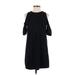 Trafaluc by Zara Casual Dress - Shift: Black Solid Dresses - Women's Size Small
